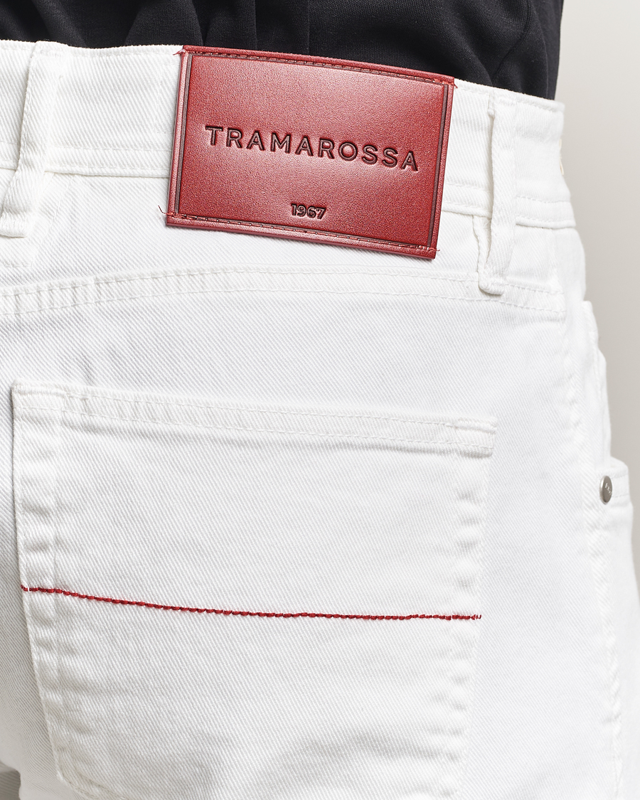 Uomini | Jeans | Tramarossa | Michelangelo Stretch Jeans White Raw