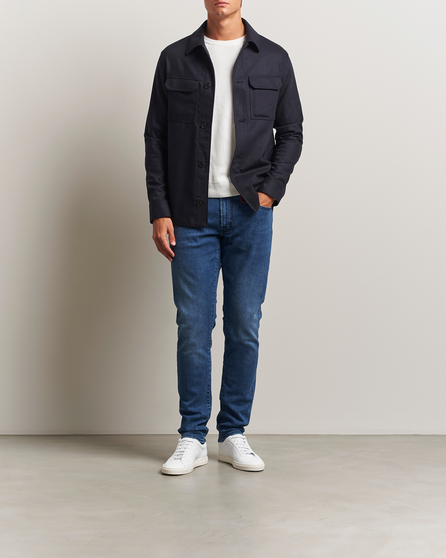 Uomini | Jeans | Tramarossa | Michelangelo Stretch Jeans Blue Stone