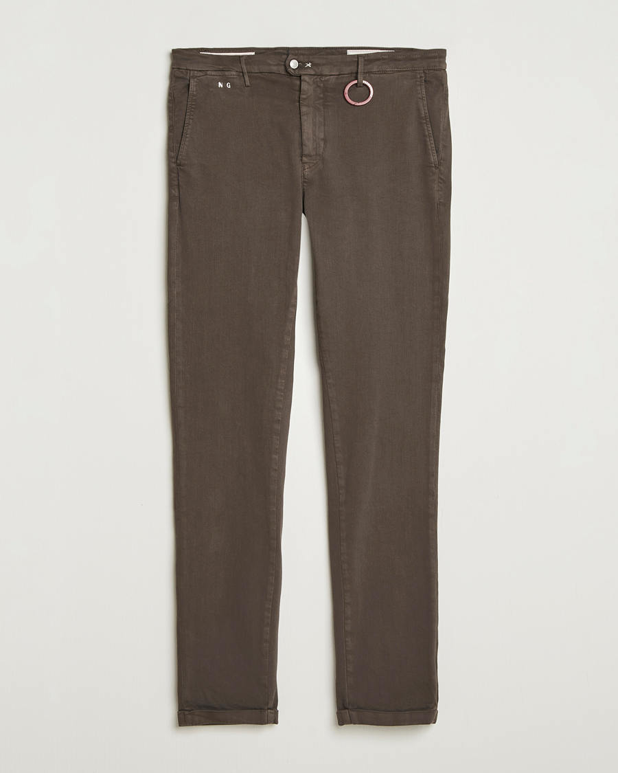 Uomini | Pantaloni | Tramarossa | Luis Superstrech Cotton Chino Brown