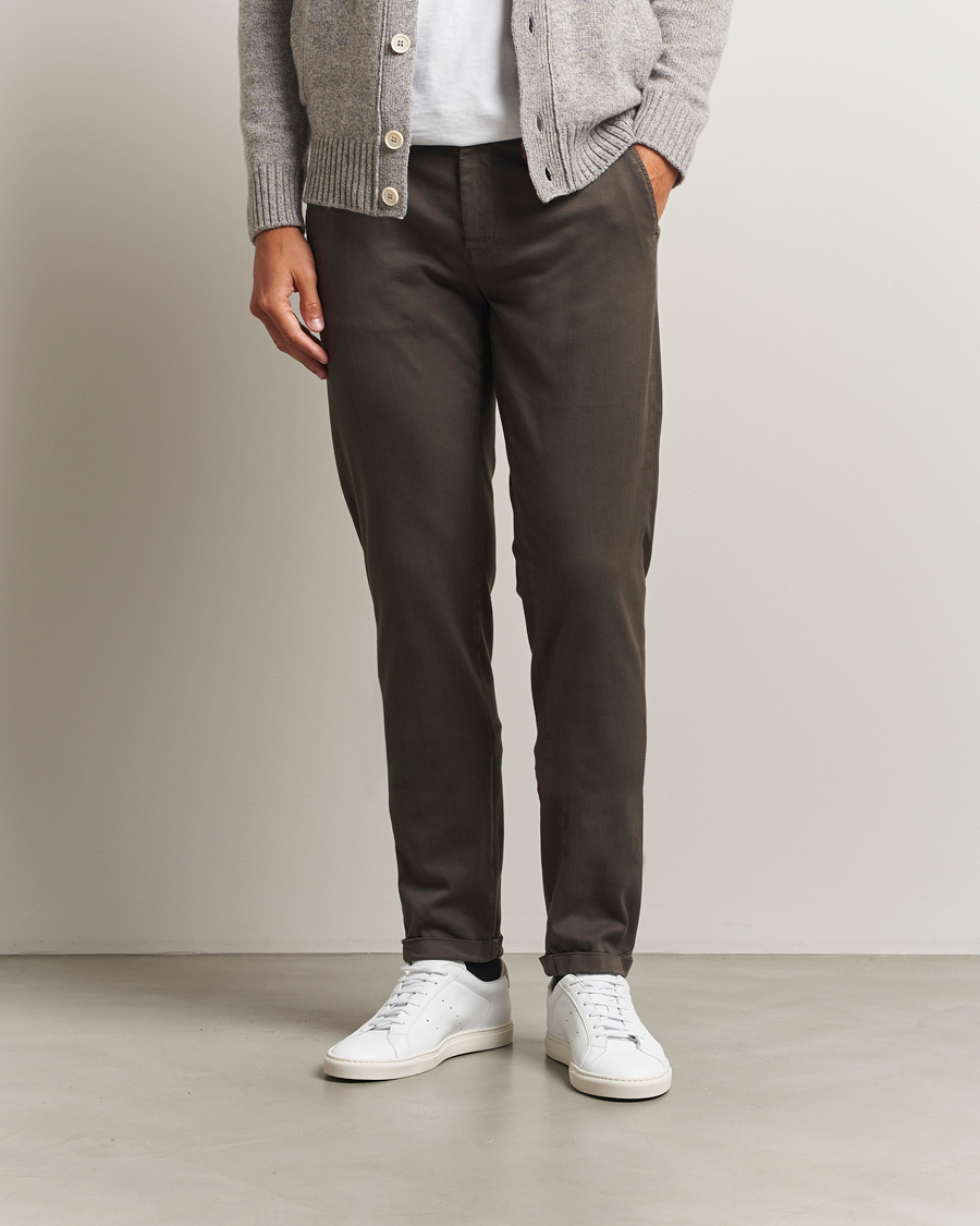 Uomini | Pantaloni | Tramarossa | Luis Superstrech Cotton Chino Brown