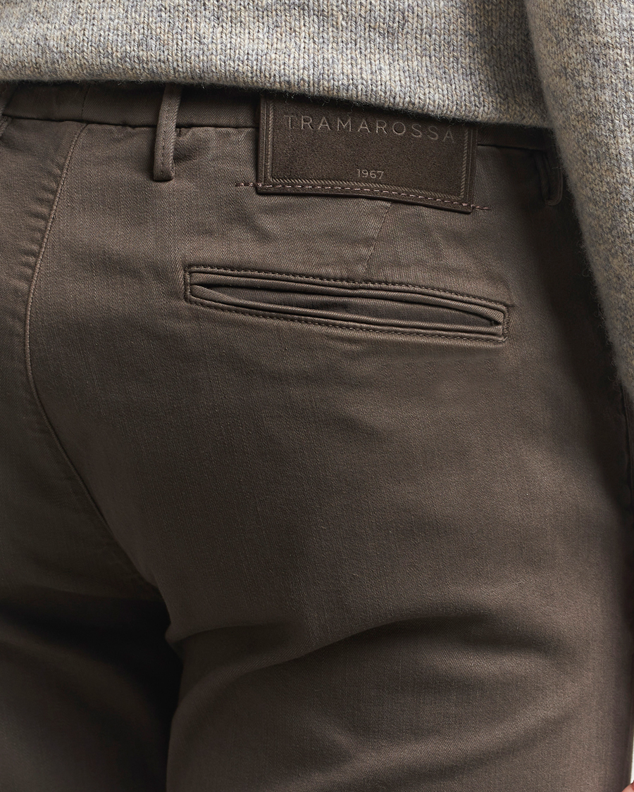 Uomini | Pantaloni | Tramarossa | Luis Superstrech Cotton Chino Brown