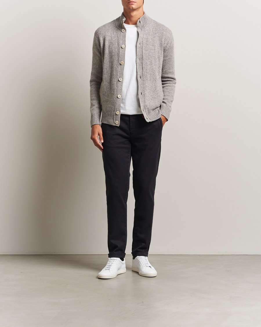 Uomini | Jeans | Tramarossa | Luis Superstrech Cotton Chino Black