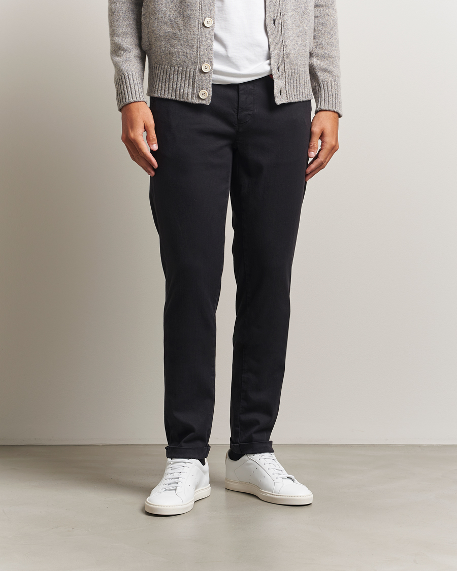 Uomini | Jeans | Tramarossa | Luis Superstrech Cotton Chino Black