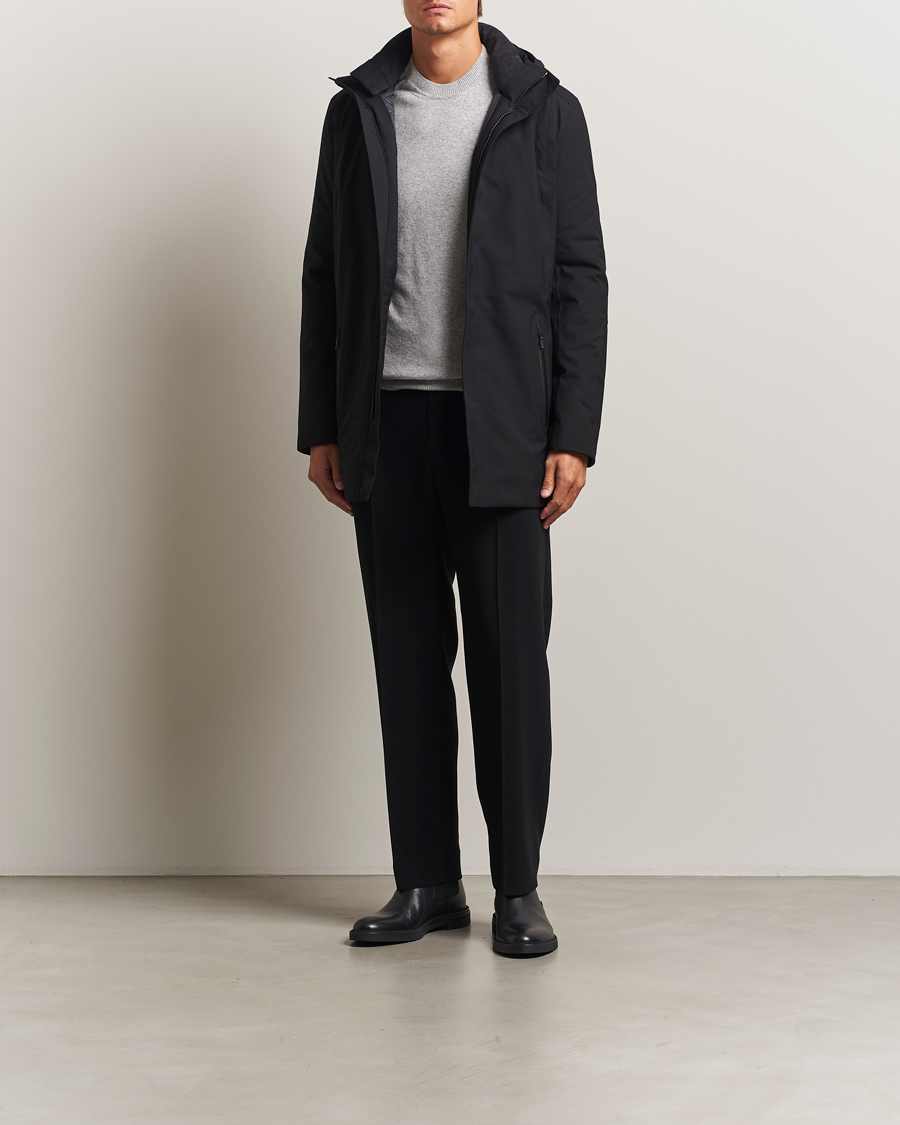 Uomini | Giacche | UBR | Regulator Parka Savile Black Wool