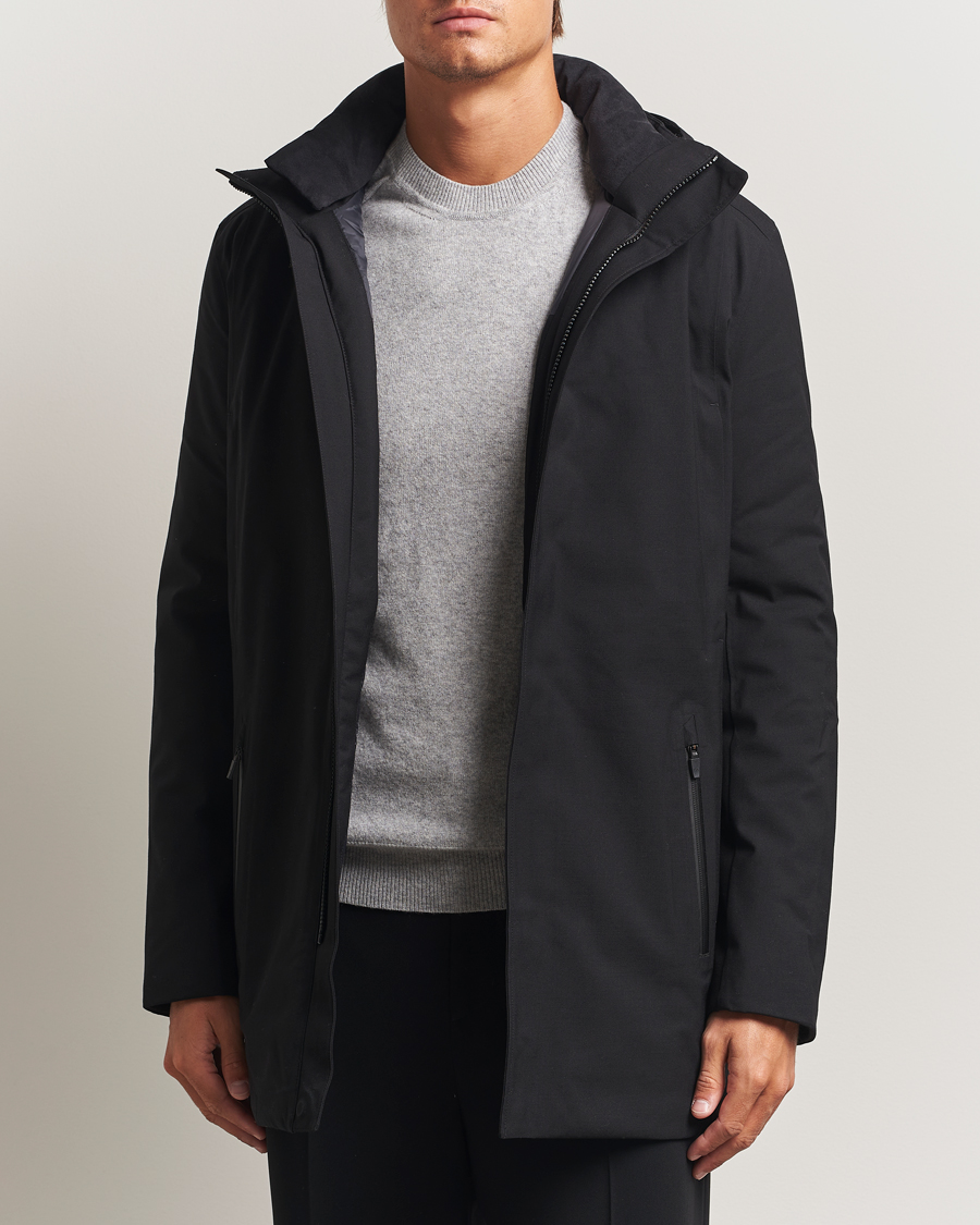 Uomini | Giacche | UBR | Regulator Parka Savile Black Wool