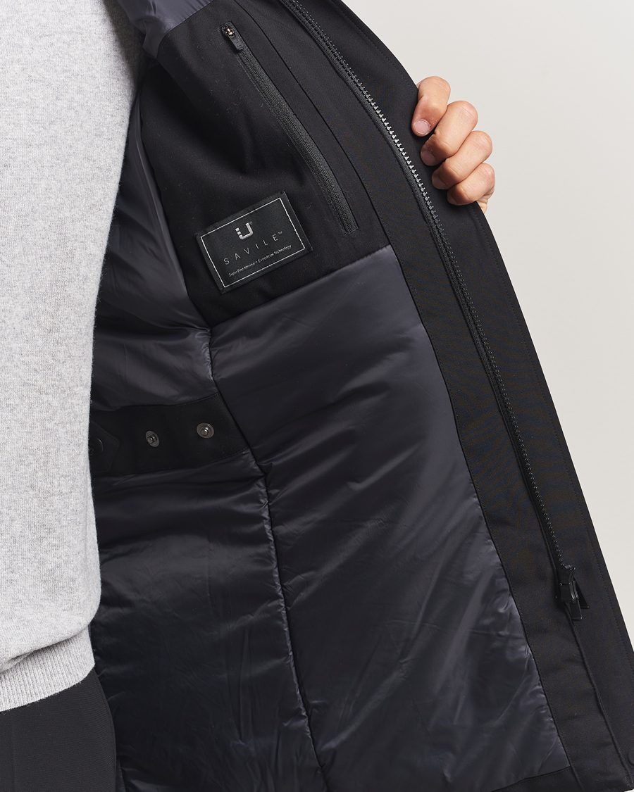Uomini | Giacche | UBR | Regulator Parka Savile Black Wool