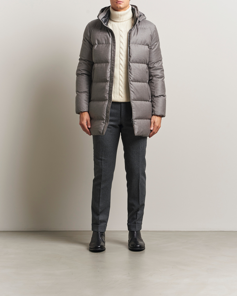 Uomini | Giacche | UBR | Concorde Wool Parka Savile Sand Melange