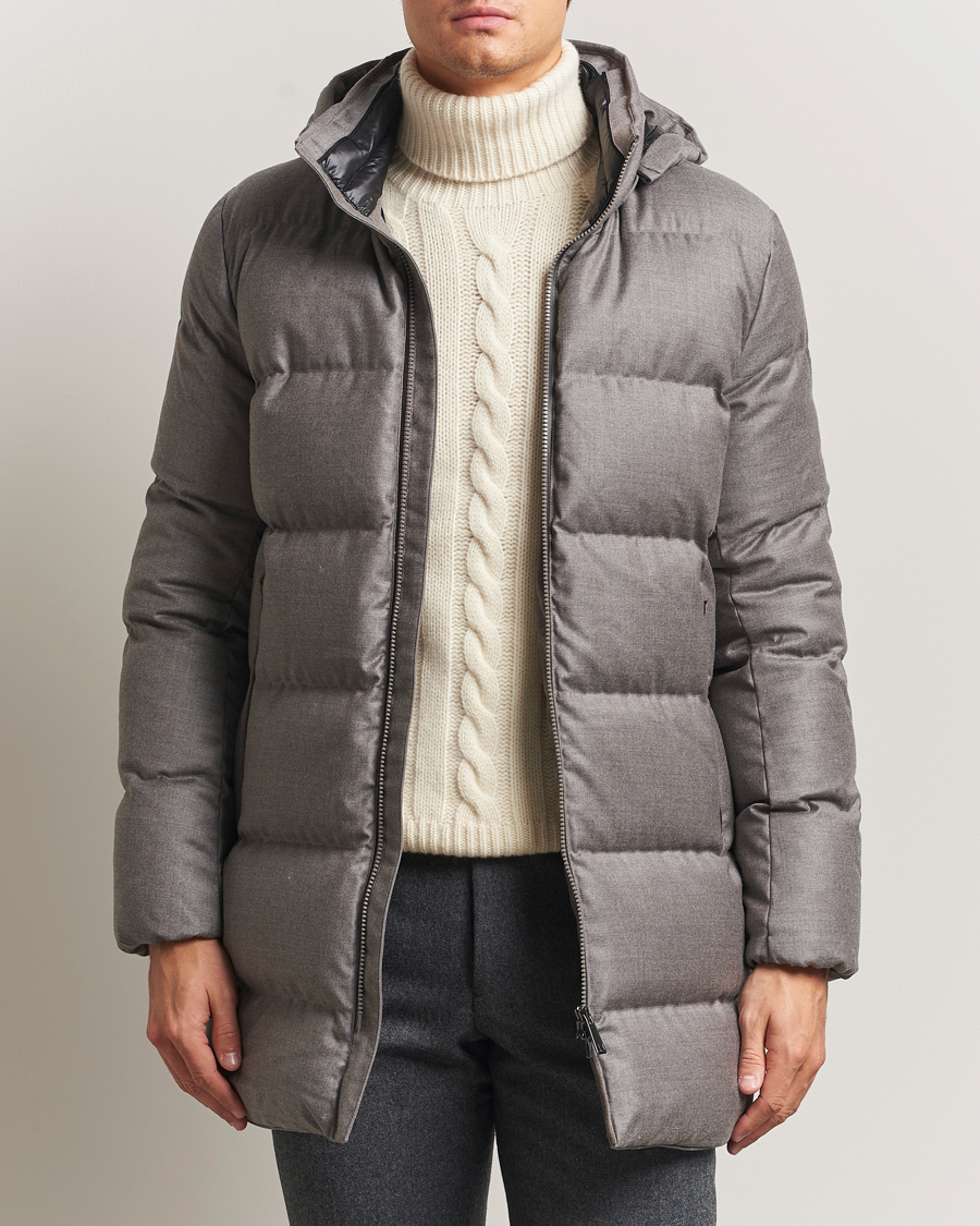 Uomini | Giacche | UBR | Concorde Wool Parka Savile Sand Melange