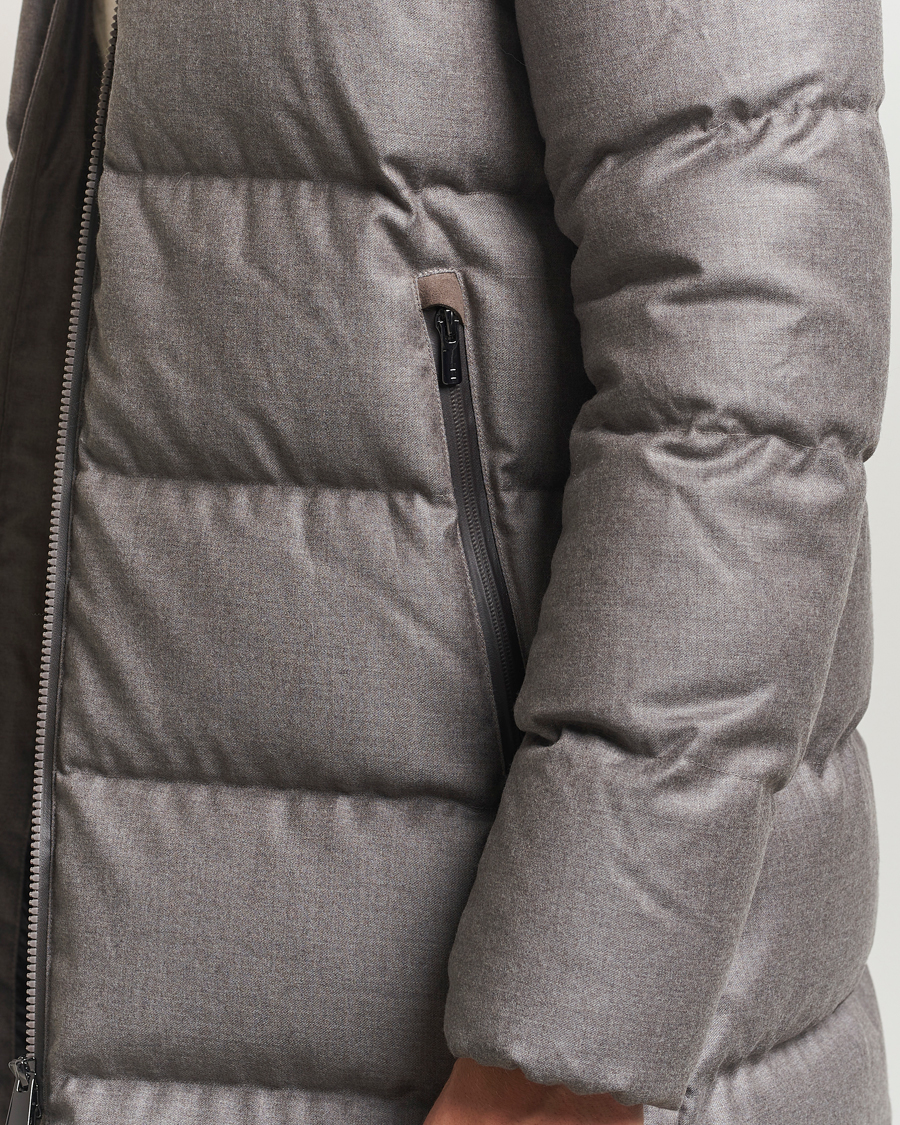 Uomini | Giacche | UBR | Concorde Wool Parka Savile Sand Melange