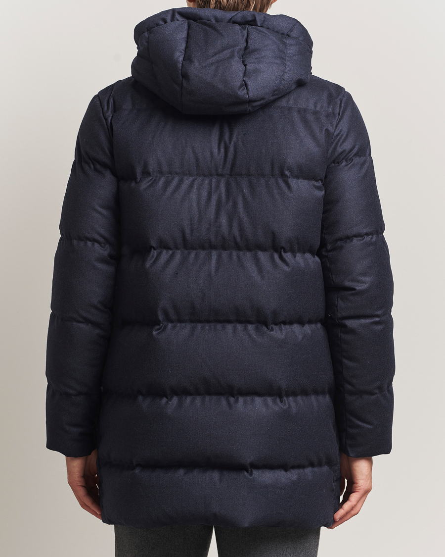 Uomini | Giacche | UBR | Concorde Wool Parka Savile Dark Navy Melange