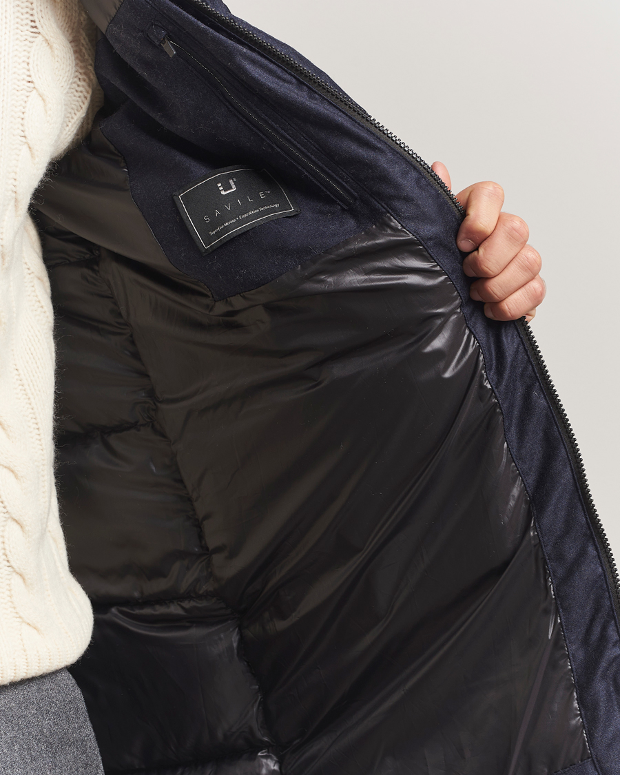 Uomini | Giacche | UBR | Concorde Wool Parka Savile Dark Navy Melange