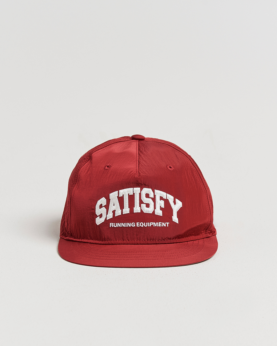 Uomini | Satisfy FliteSilk Running Cap Burgundy | Satisfy | FliteSilk Running Cap Burgundy