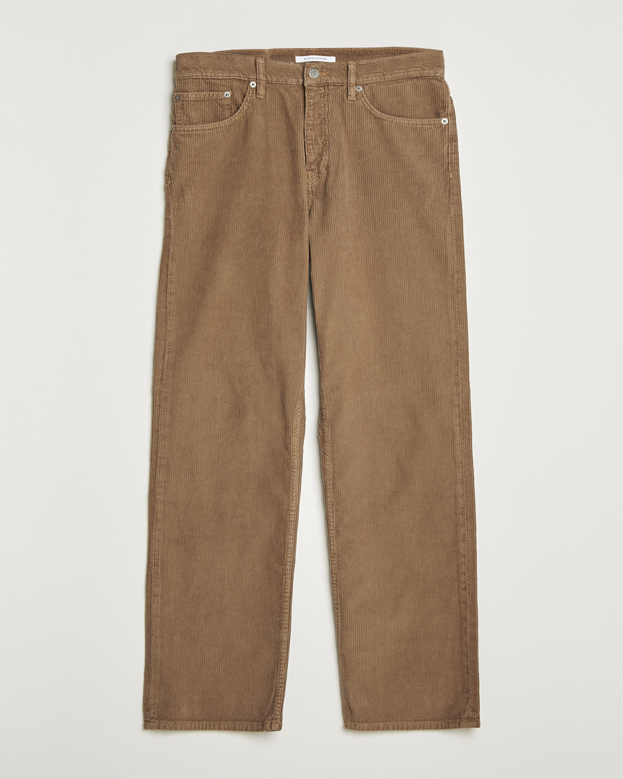 Uomini | Pantaloni | Sunflower | Loose Corduroy Pants Taupe