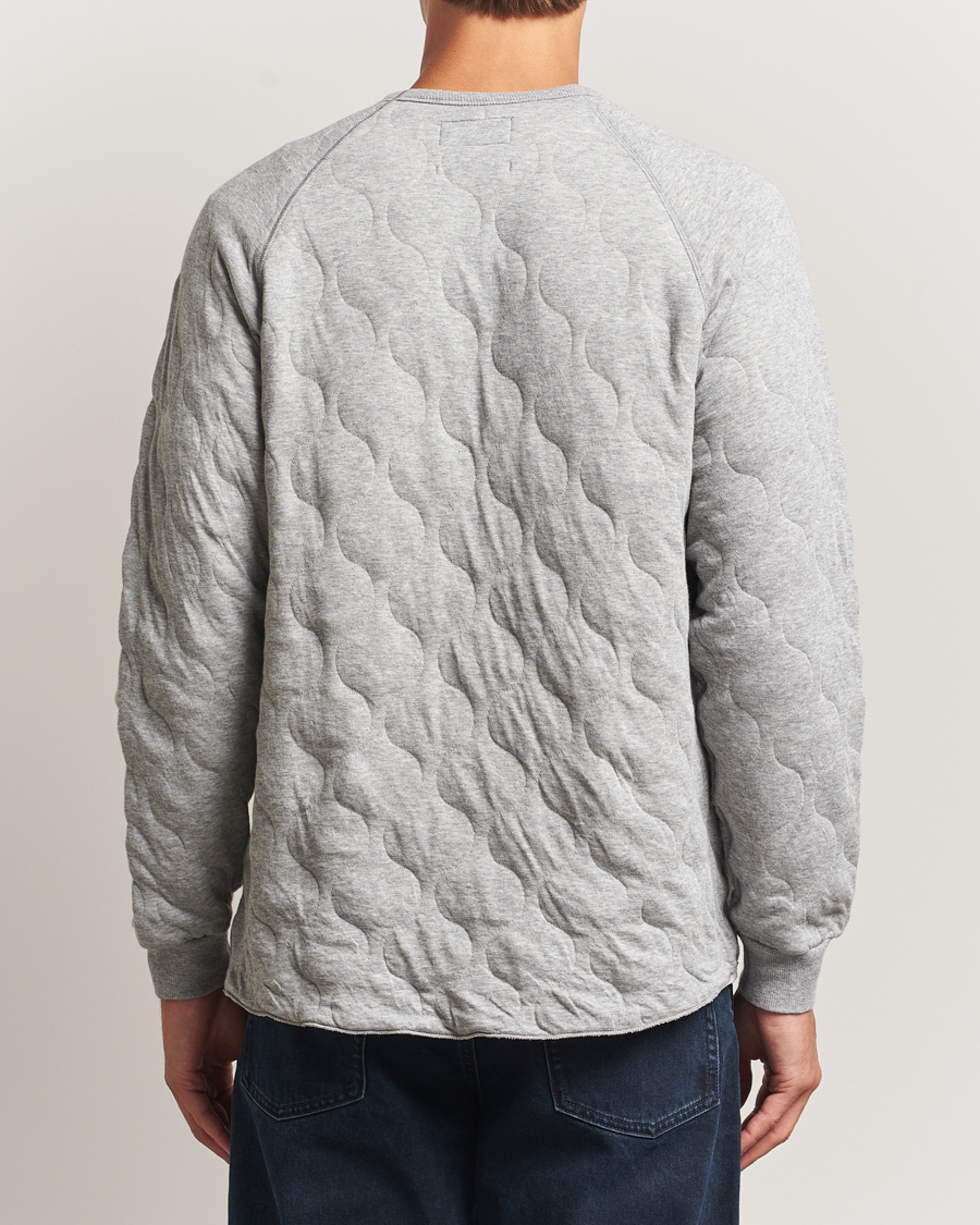 Uomini | Maglieria | BEAMS PLUS | MIL Quilt Crew Neck Grey
