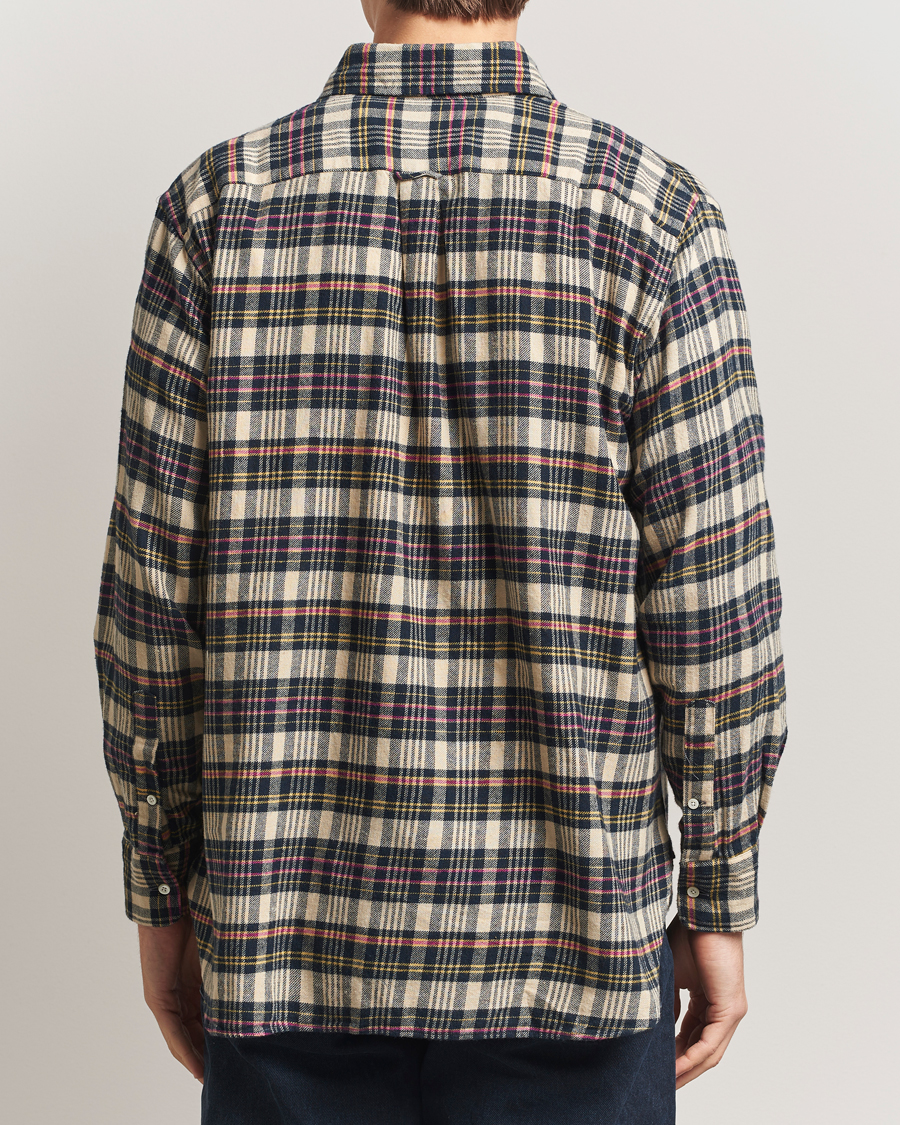 Uomini | Camicie | BEAMS PLUS | Flannel Button Down Shirt Beige Check