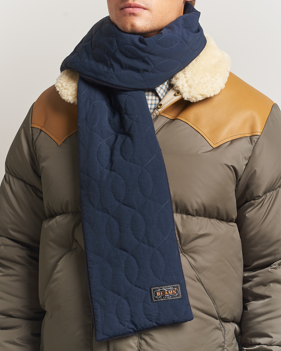 Uomini | Sciarpe | BEAMS PLUS | Muffler Boa Scarf Navy