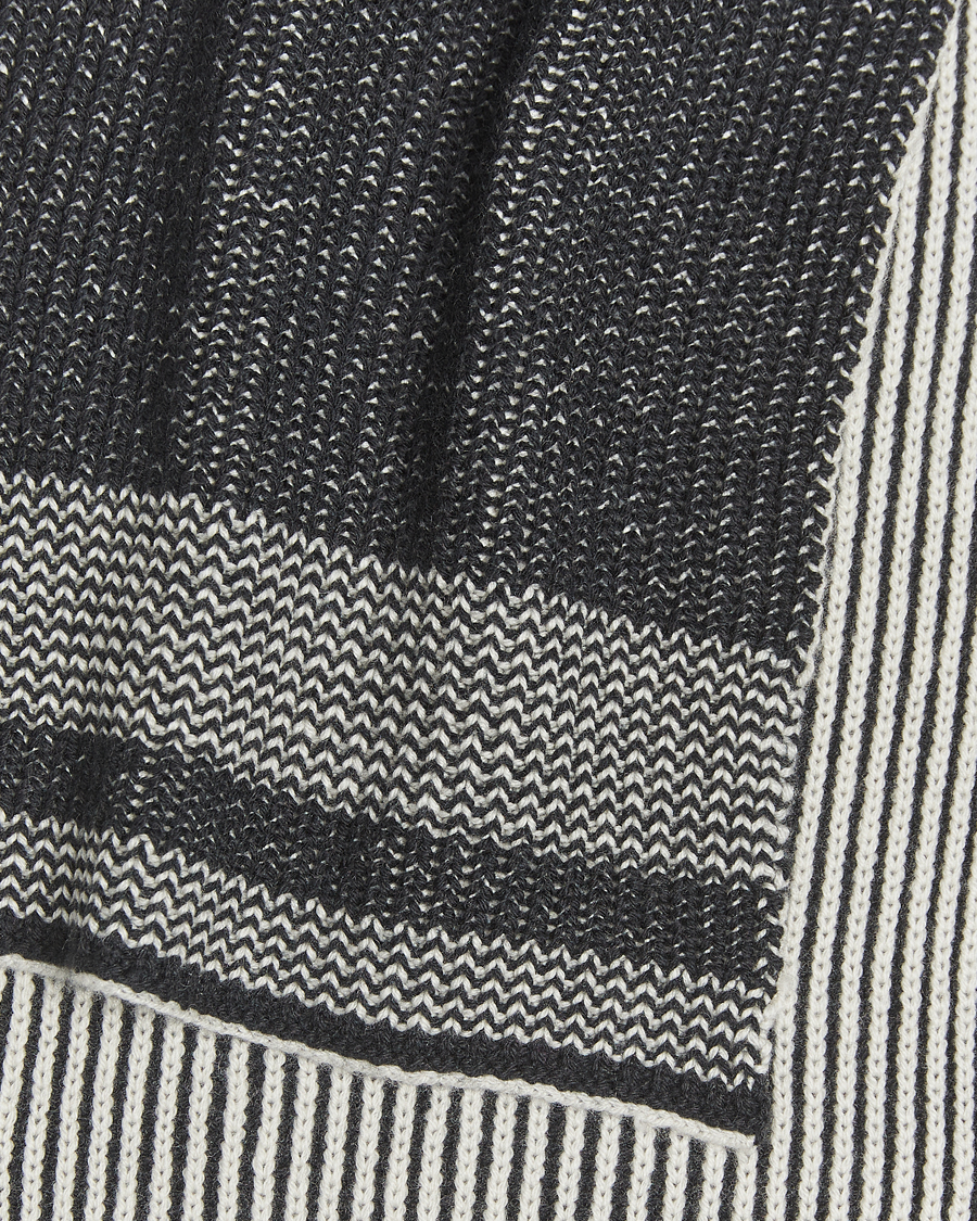 Uomini | BEAMS PLUS Wool/Cashmere Rib Scarf Grey | BEAMS PLUS | Wool/Cashmere Rib Scarf Grey