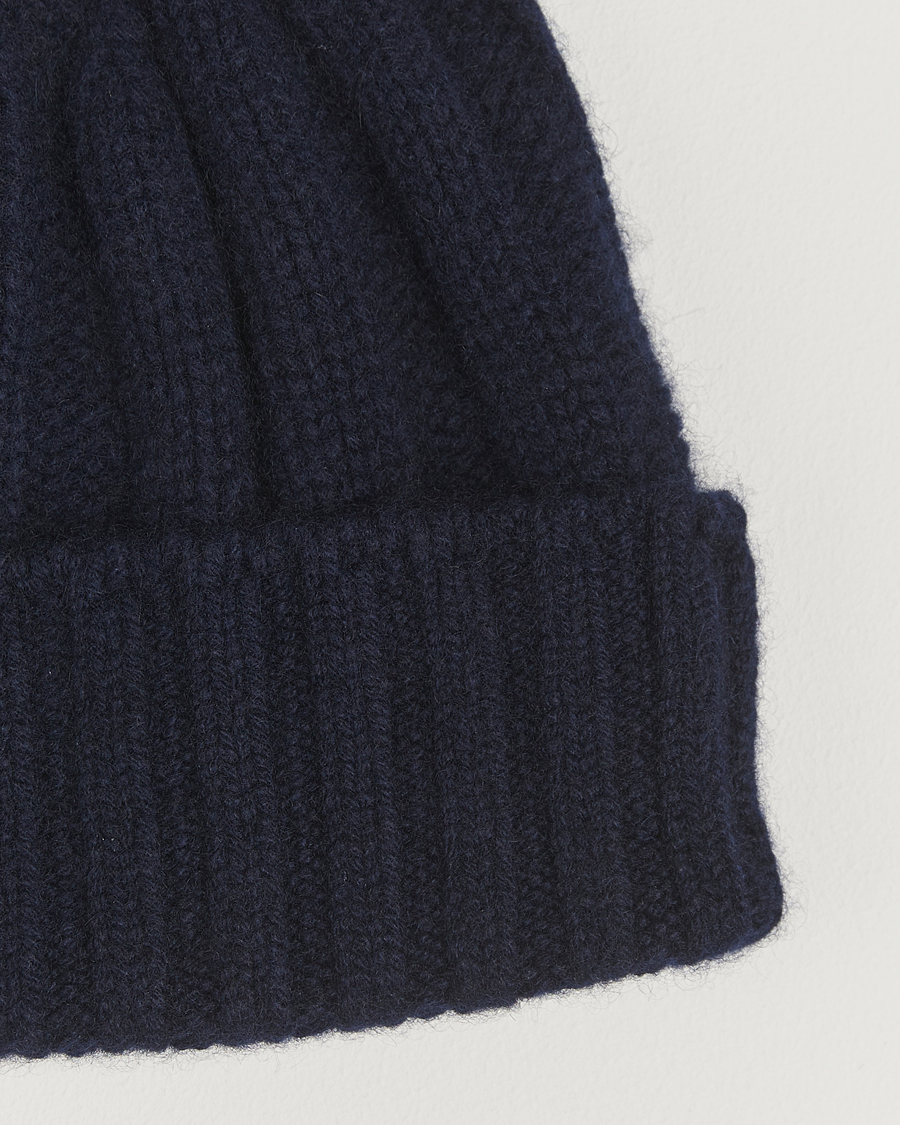 Uomini | BEAMS PLUS Cashmere Rib Beanie Navy | BEAMS PLUS | Cashmere Rib Beanie Navy