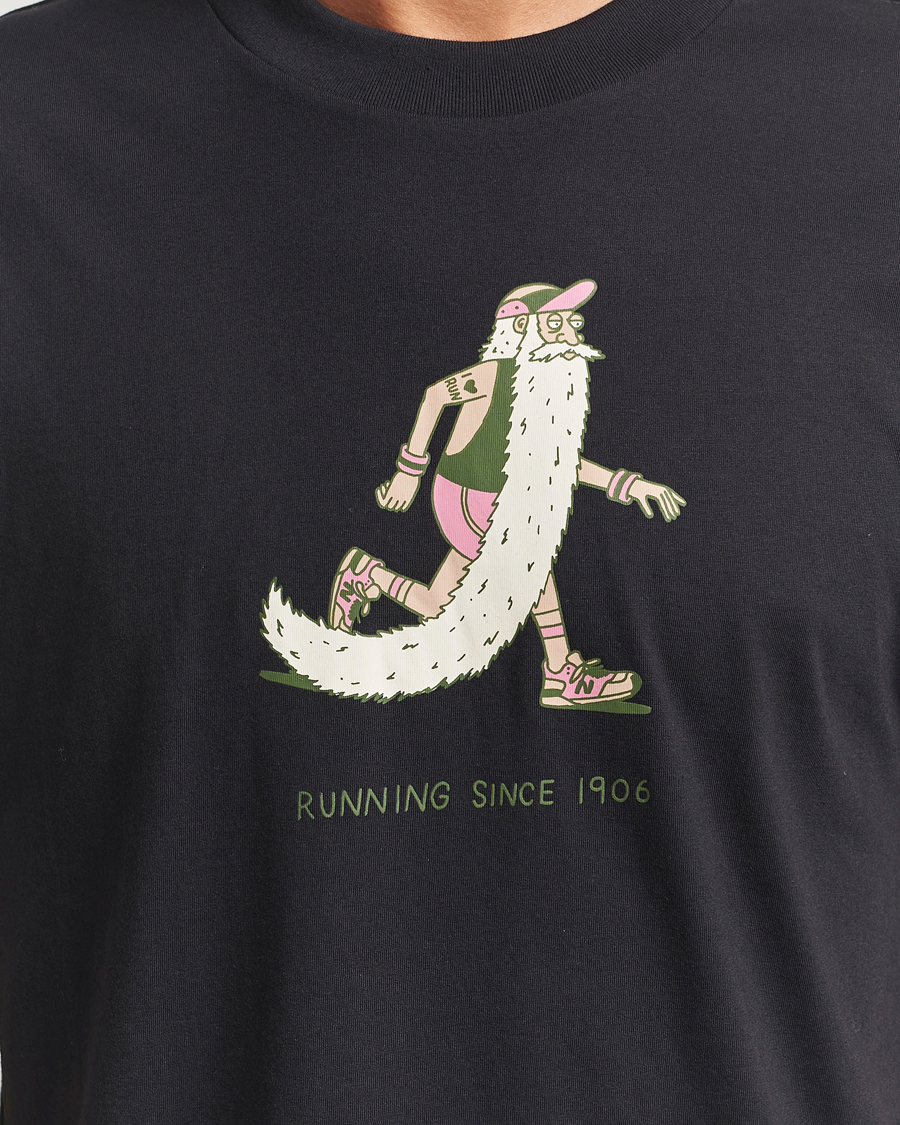 Uomini | T-shirt | New Balance | Bearded Runner T-Shirt Black