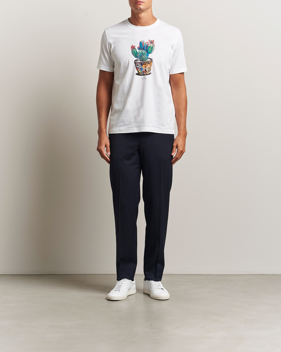 Uomini | T-shirt | PS Paul Smith | Cactus Crew Neck T-Shirt White