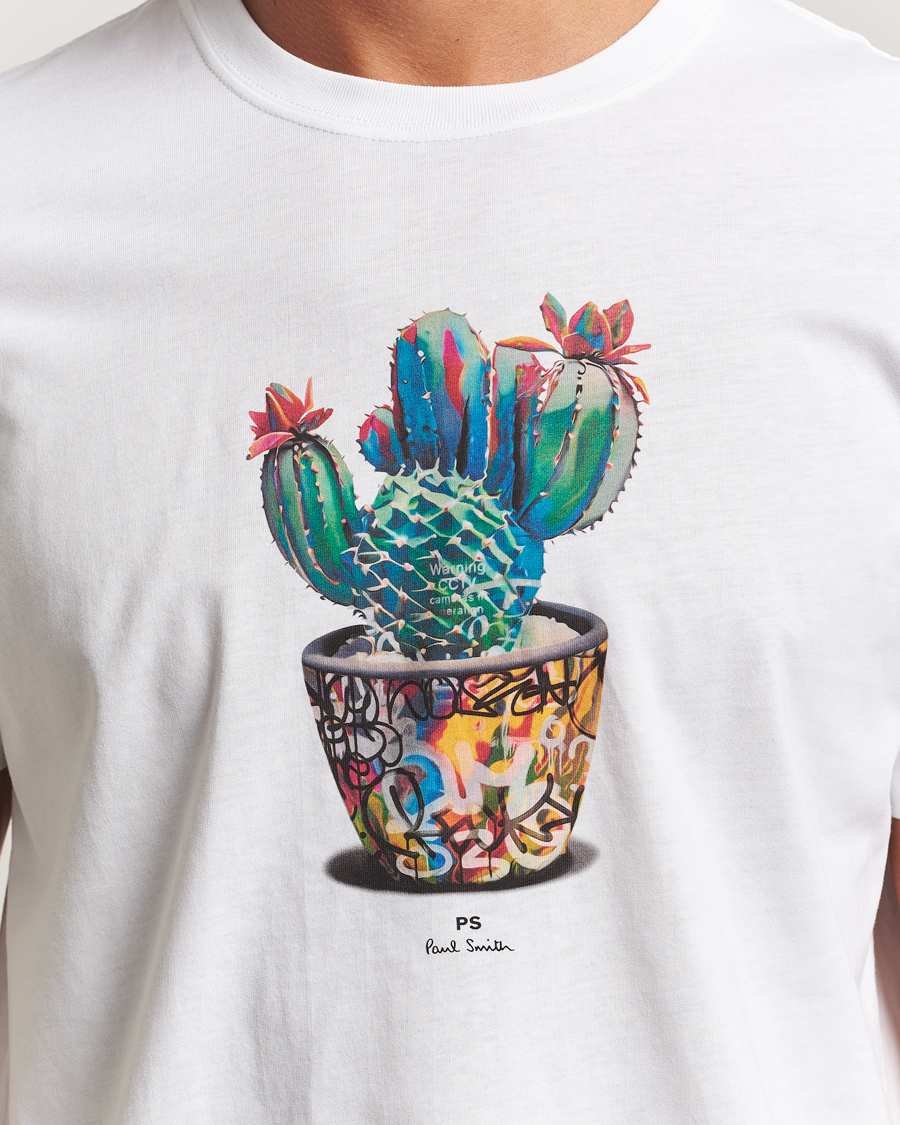 Uomini | T-shirt | PS Paul Smith | Cactus Crew Neck T-Shirt White
