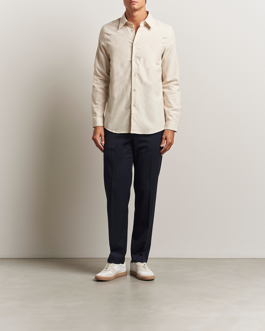 Uomini | Camicie | PS Paul Smith | Brushed Cotton/Wool Shirt Off White