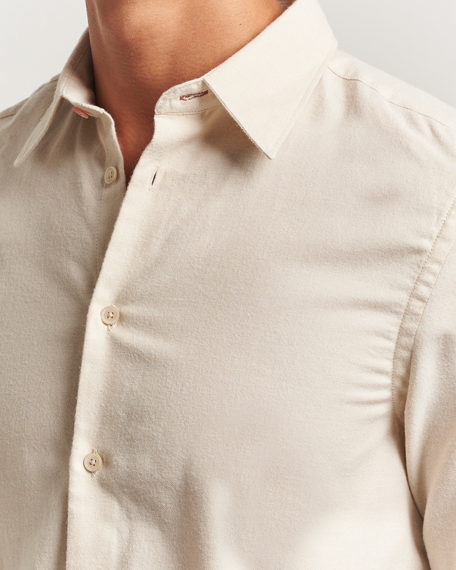 Uomini | Camicie | PS Paul Smith | Brushed Cotton/Wool Shirt Off White