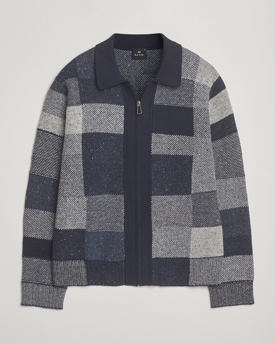 Uomini | Maglieria | PS Paul Smith | Colourblocked Knitted Full Zip Blue Multi