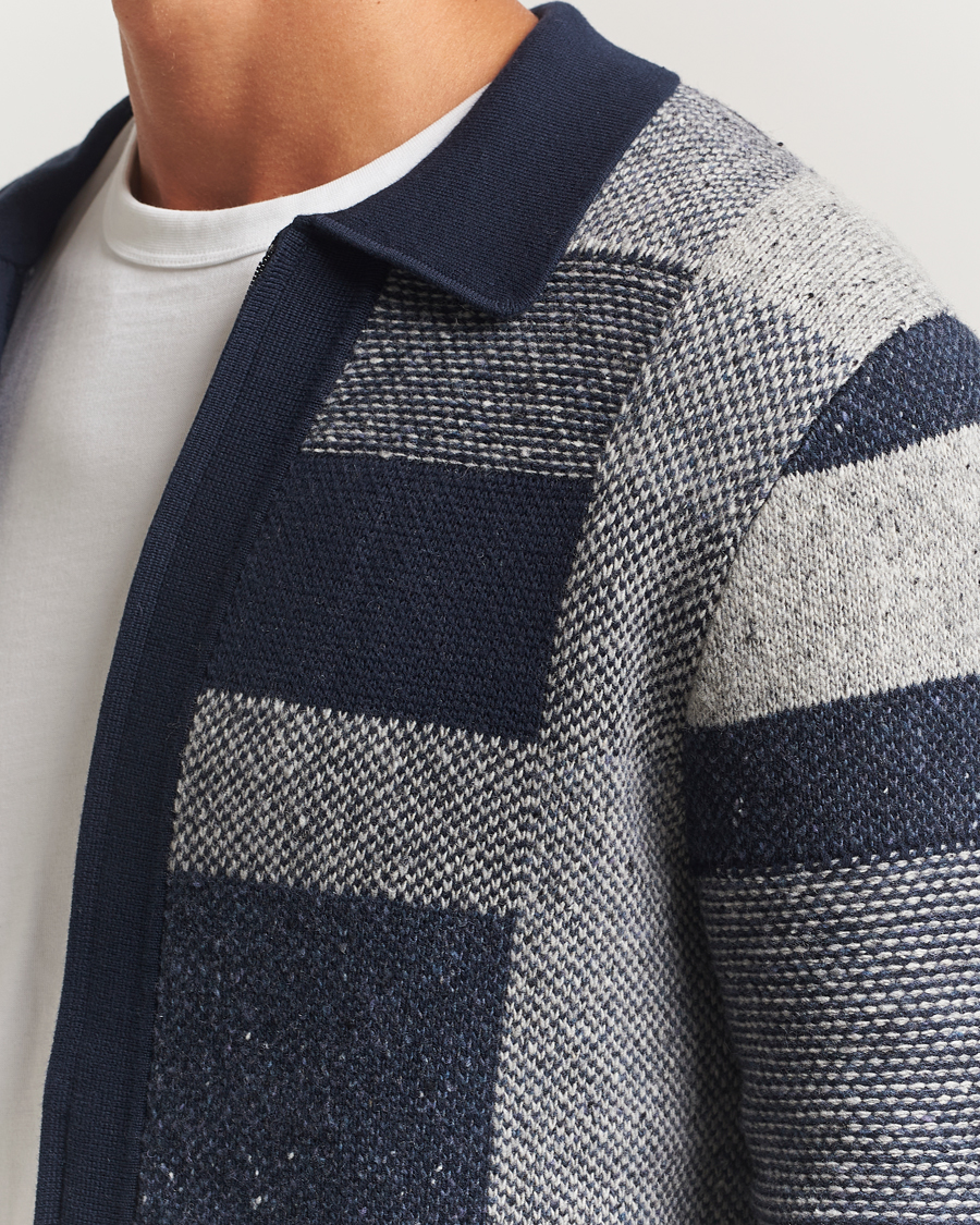 Uomini | Maglieria | PS Paul Smith | Colourblocked Knitted Full Zip Blue Multi