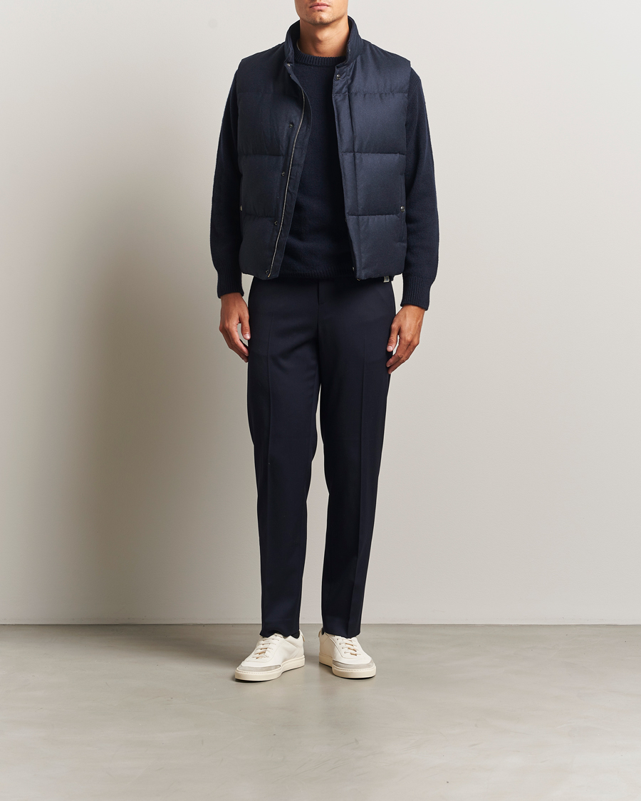 Uomini | Giacche | Paul Smith | Wool/Cashmere Down Gilet Navy