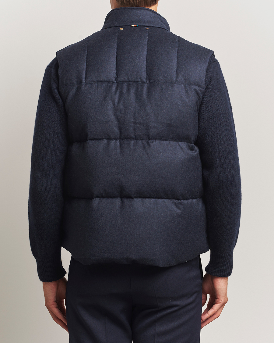 Uomini | Giacche | Paul Smith | Wool/Cashmere Down Gilet Navy