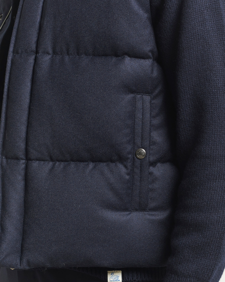 Uomini | Giacche | Paul Smith | Wool/Cashmere Down Gilet Navy