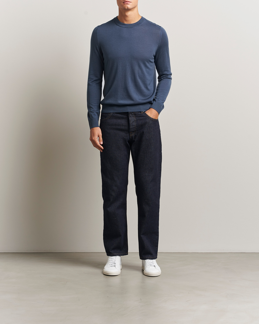 Uomini | Maglieria | Paul Smith | Merino Knitted Sweater Blue