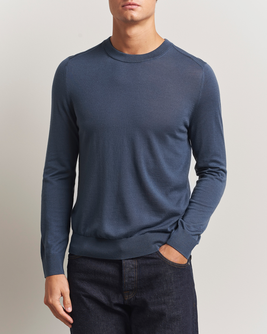 Uomini | Maglieria | Paul Smith | Merino Knitted Sweater Blue