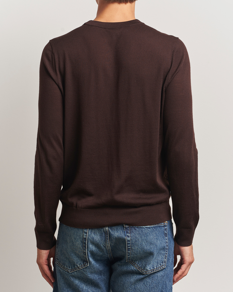 Uomini | Maglieria | Paul Smith | Merino Knitted Sweater Dark Brown