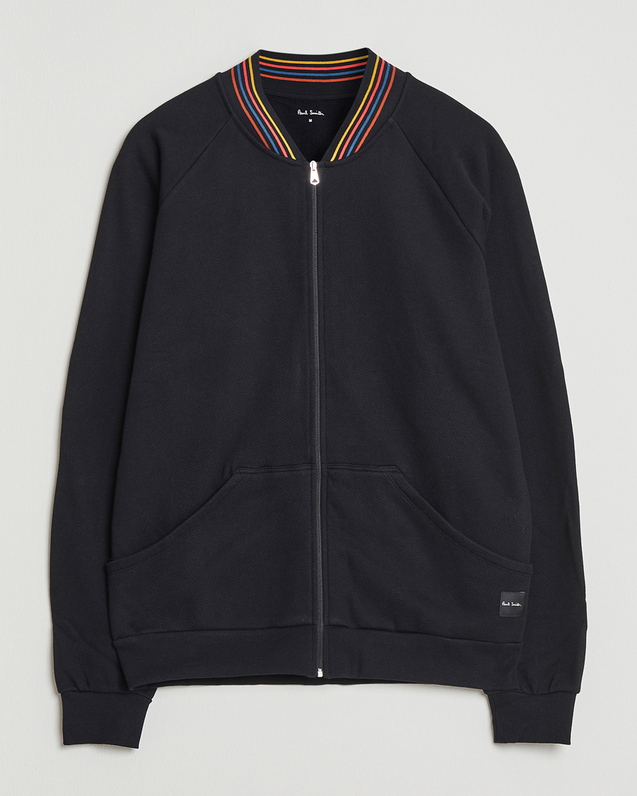 Uomini | Maglieria | Paul Smith | Artist Rib Full Zip Black