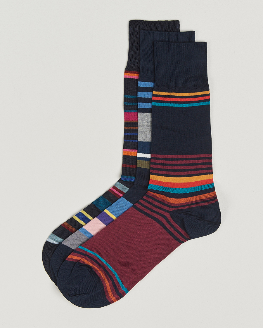 Uomini | Biancheria intima | Paul Smith | 3-Pack Striped Sock Multi