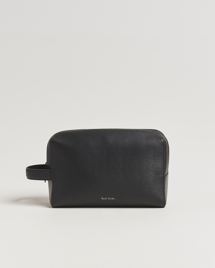 Uomini | Borse | Paul Smith | Leather Washbag Black