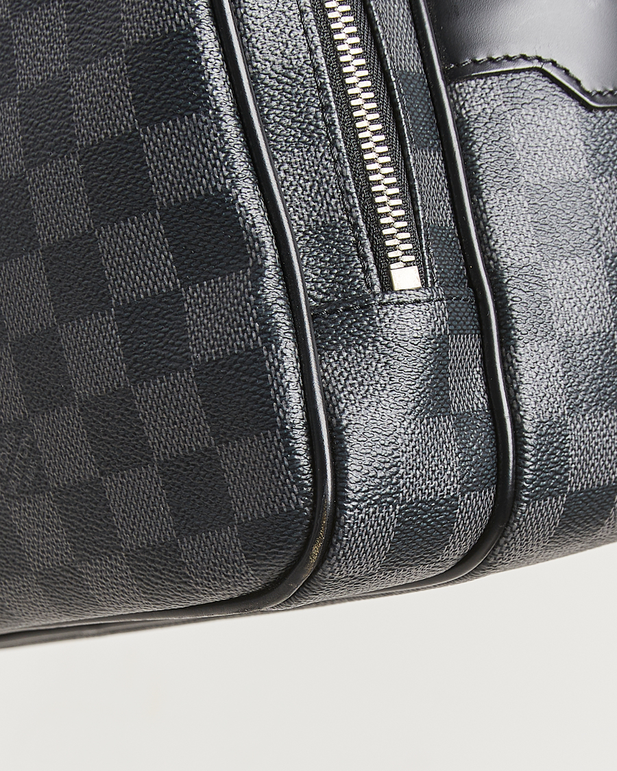 Uomini | Pre-Owned & Vintage Bags | Louis Vuitton Pre-Owned | Leoh Shoulder Bag Damier Graphite