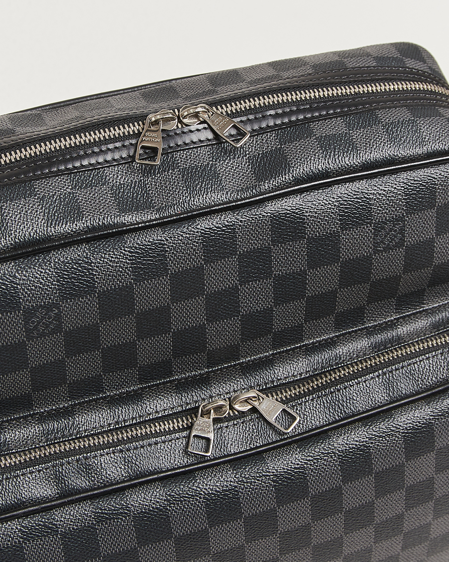Uomini | Pre-Owned & Vintage Bags | Louis Vuitton Pre-Owned | Leoh Shoulder Bag Damier Graphite