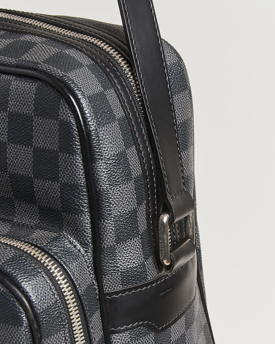 Uomini | Pre-Owned & Vintage Bags | Louis Vuitton Pre-Owned | Leoh Shoulder Bag Damier Graphite