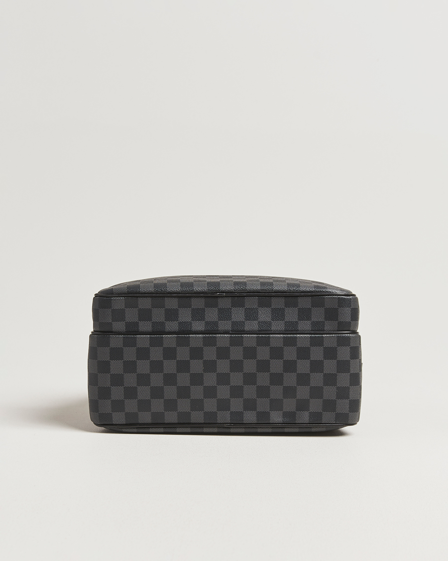 Uomini | Pre-Owned & Vintage Bags | Louis Vuitton Pre-Owned | Leoh Shoulder Bag Damier Graphite