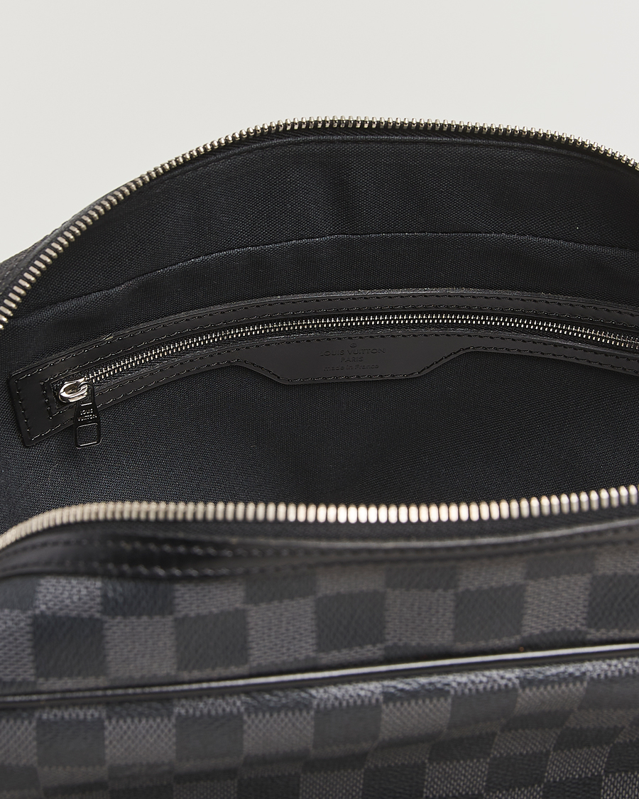 Uomini | Pre-Owned & Vintage Bags | Louis Vuitton Pre-Owned | Leoh Shoulder Bag Damier Graphite