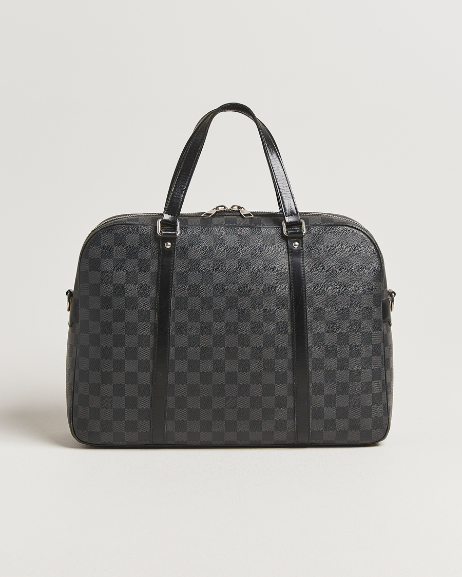 Uomini | Pre-Owned & Vintage Bags | Louis Vuitton Pre-Owned | Jorn Porte Documents Damier Graphite