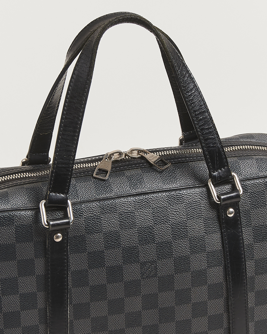 Uomini | Pre-Owned & Vintage Bags | Louis Vuitton Pre-Owned | Jorn Porte Documents Damier Graphite
