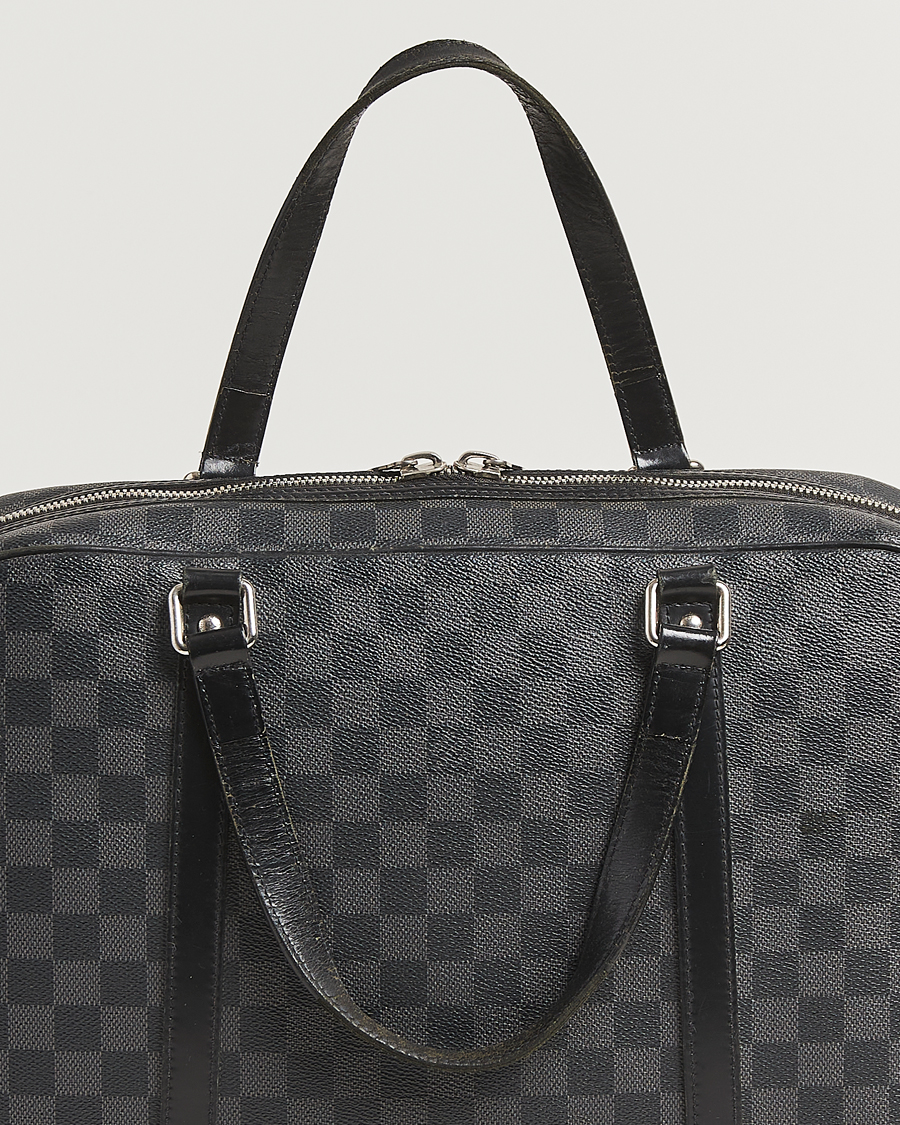 Uomini | Pre-Owned & Vintage Bags | Louis Vuitton Pre-Owned | Jorn Porte Documents Damier Graphite