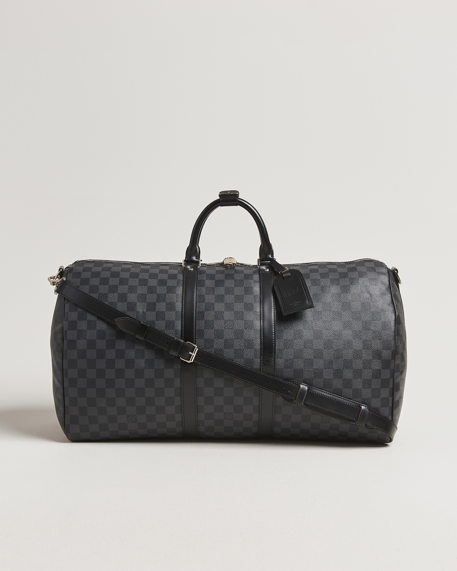 Uomini | Louis Vuitton Pre-Owned Keepall Bandoulière 55 Damier Graphite | Louis Vuitton Pre-Owned | Keepall Bandoulière 55 Damier Graphite