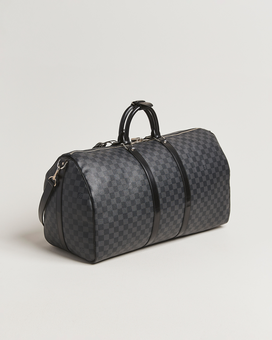 Uomini | Louis Vuitton Pre-Owned Keepall Bandoulière 55 Damier Graphite | Louis Vuitton Pre-Owned | Keepall Bandoulière 55 Damier Graphite