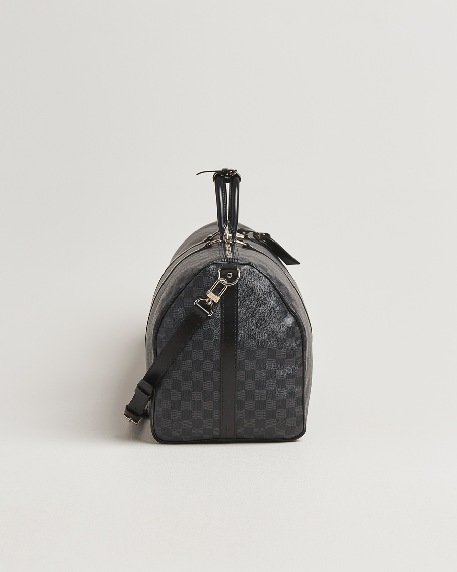 Uomini | Louis Vuitton Pre-Owned Keepall Bandoulière 55 Damier Graphite | Louis Vuitton Pre-Owned | Keepall Bandoulière 55 Damier Graphite