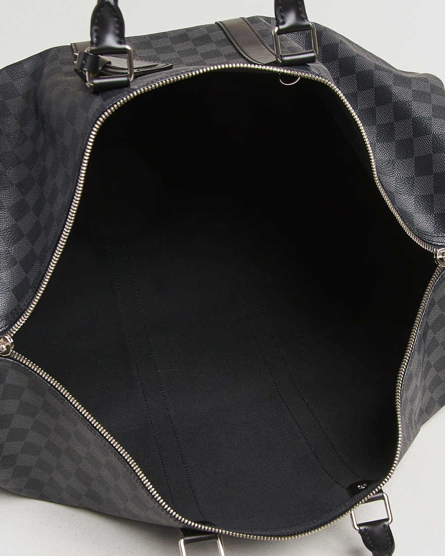 Uomini | Louis Vuitton Pre-Owned Keepall Bandoulière 55 Damier Graphite | Louis Vuitton Pre-Owned | Keepall Bandoulière 55 Damier Graphite